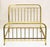 Copper French Art Deco Brass Bed, 1930s For Sale - Image 8 of 9