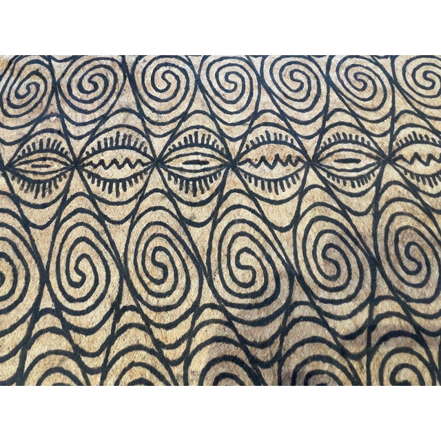 1950s Mid 20th Century Tribal Tapa Cloth Papua New Guinea For Sale - Image 5 of 6