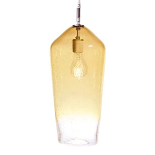Comet Pendant Light from the Fizz Collection in Amber For Sale