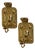 Swedish Baroque Style Brass Sconces, Set of 2 For Sale