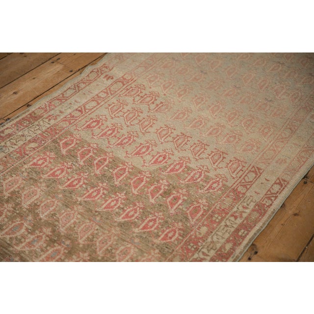 1920s Antique Distressed Malayer Rug Runner - 3'5" x 16'5" For Sale - Image 5 of 11
