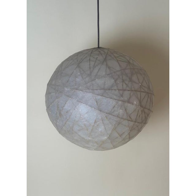 Vintage Cocoon Globe Pendant Lamp, 1970s For Sale - Image 14 of 18