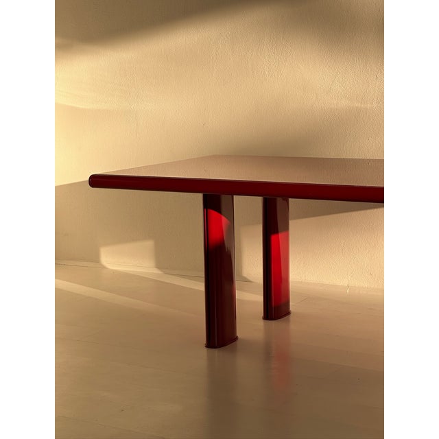 Vintage Lacquered Dining Table, 1980s For Sale - Image 6 of 10