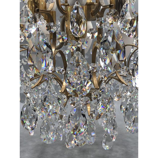 Vintage Chandelier in Lead Crystal, Italy, 1960s For Sale - Image 15 of 18