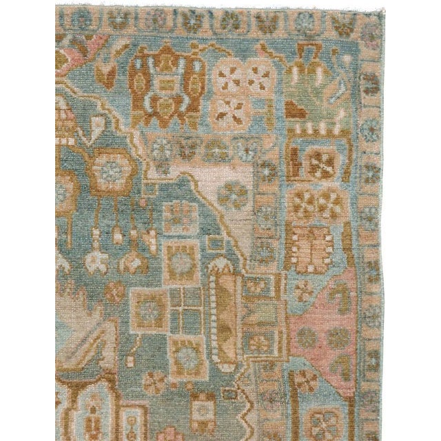 A vintage Persian Malayer throw rug handmade during the mid-20th century. Measures: 3' 9" x 5' 1".