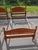 Vintage Cannonball American Colonial Carved Cherry Wood Twin Size Bedframe - A Pair For Sale - Image 4 of 11