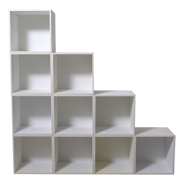 Original Modular Cube Bookcase, 1970s, Set of 10 For Sale