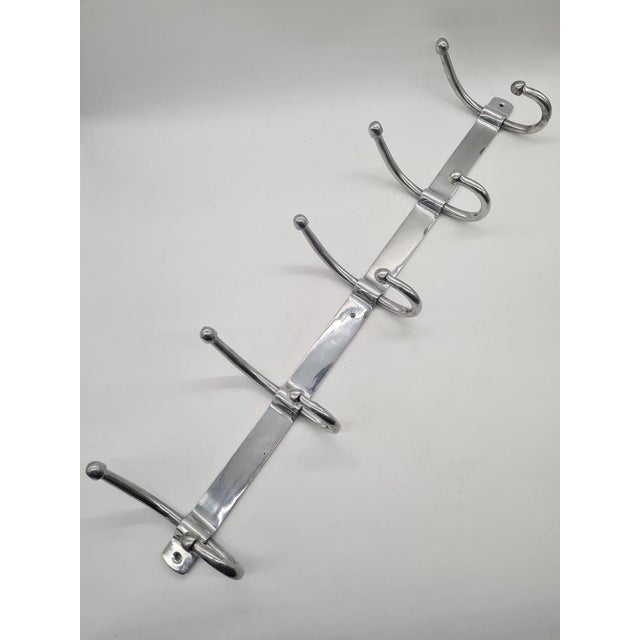 1980s Modernist Aluminum Wall Hook, 1970s For Sale - Image 5 of 6