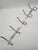 1980s Modernist Aluminum Wall Hook, 1970s For Sale - Image 5 of 6