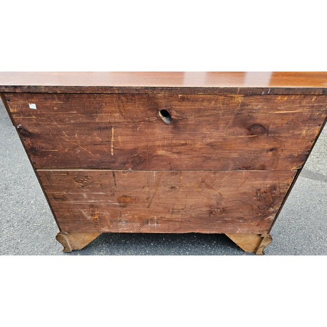 Antique 18th Century Chippendale Oxbow Chest of Drawers For Sale - Image 10 of 12