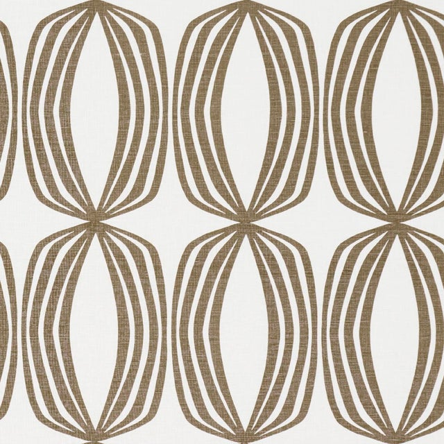 SAMPLE - Schumacher Fontana Fabric In Peat For Sale