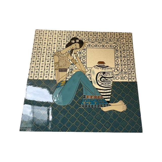 We have for your consideration a very large and beautiful wall art in the style of ting shao kuang manufactured around the...