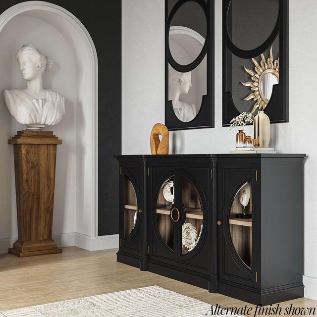 Custom French Art Deco Credenza For Sale - Image 4 of 7