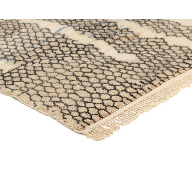 Hand-Knotted Wool Rug by Azele Studio For Sale - Image 4 of 8