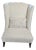 Old Hickory Tannery - Josefina Upholstered Chair Ivory For Sale