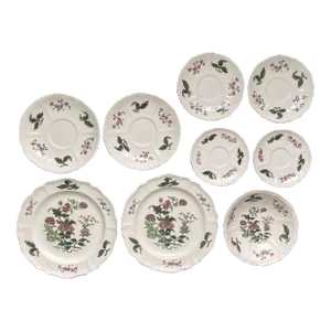 Vintage “Mandarin” Floral Wedgwood China Plates- Set of 9