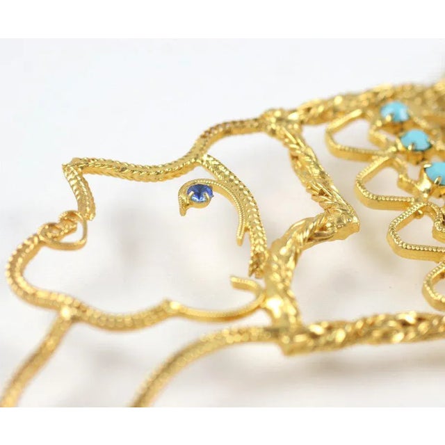 1970s Nefertiti Pendant Necklace For Sale - Image 4 of 8