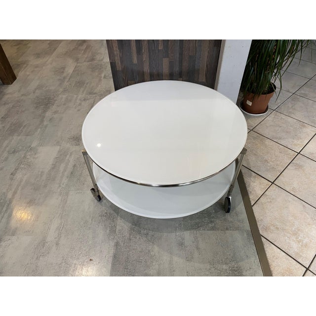 Ikea Vintage White Strind Coffee Table by Ehlen Johansson for Ikea, 1990s For Sale - Image 4 of 18