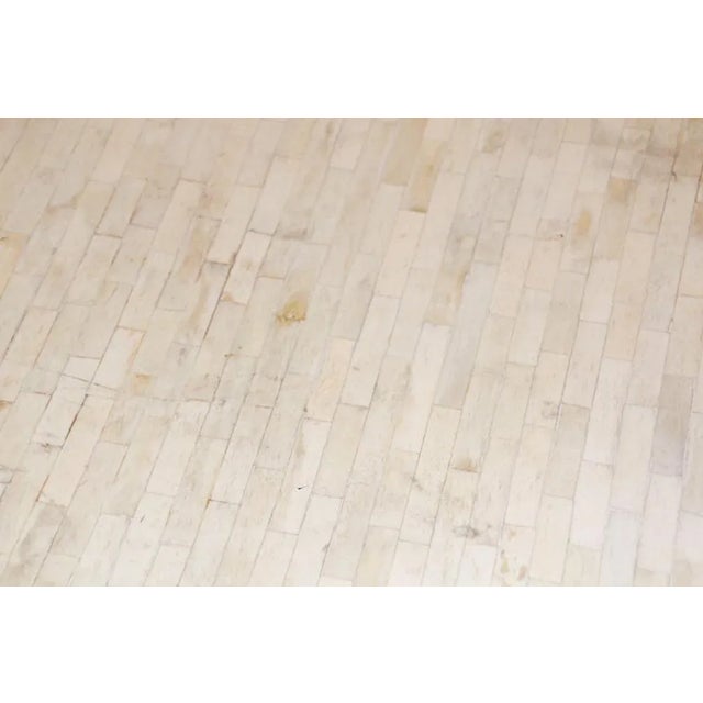 Late 20th Century Contemporary White Bone Inlay Round Table For Sale - Image 5 of 12