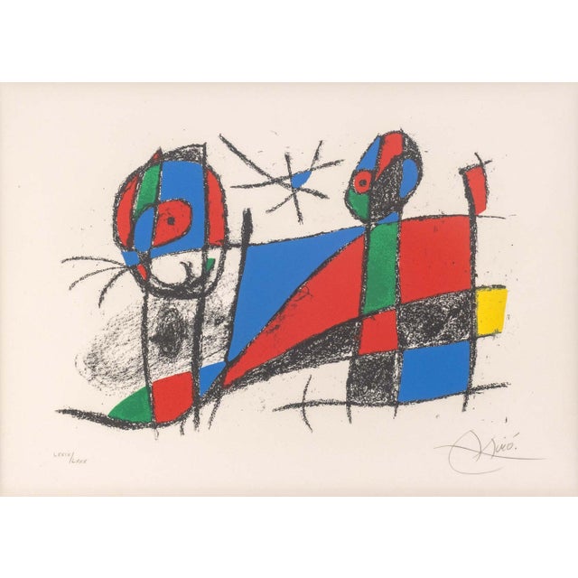 Joan Miro (Spanish, Spanish, 1893-1983), "Lithograph VI", Lithograph in Colors, 1975, from the "Lithograph II" series,...