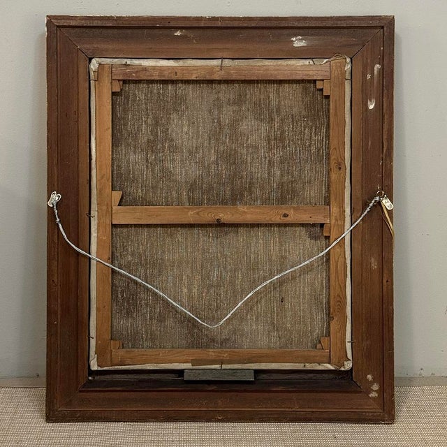 Antique Framed Oil Painting on Canvas by J. E. Muller For Sale - Image 16 of 16