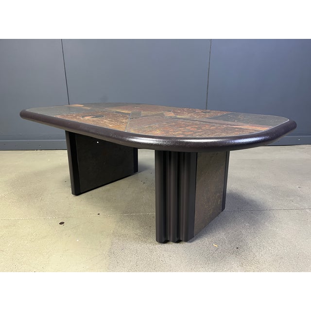 Brutalist Brutalist Slate Stone Coffee Table, 1970s For Sale - Image 3 of 12
