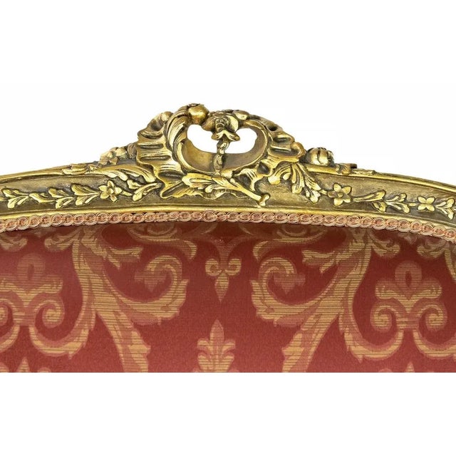 Wood French Giltwood 2-Seater Sofa For Sale - Image 7 of 11