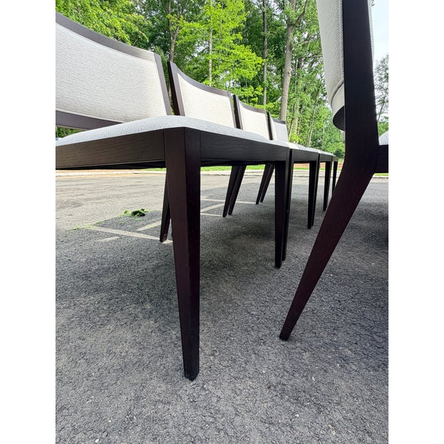 Set of 10 Bolier Custom Upholstered Dining Chairs For Sale - Image 10 of 13
