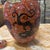 Vintage Asian Style Large Ceramic Red Detailed Vase With Lid, Condition Issues on Lid For Sale In Atlanta - Image 6 of 7