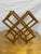 Wood 1970s Petite Mid-Century Modern Wooden Folding Wine Rack For Sale - Image 7 of 8