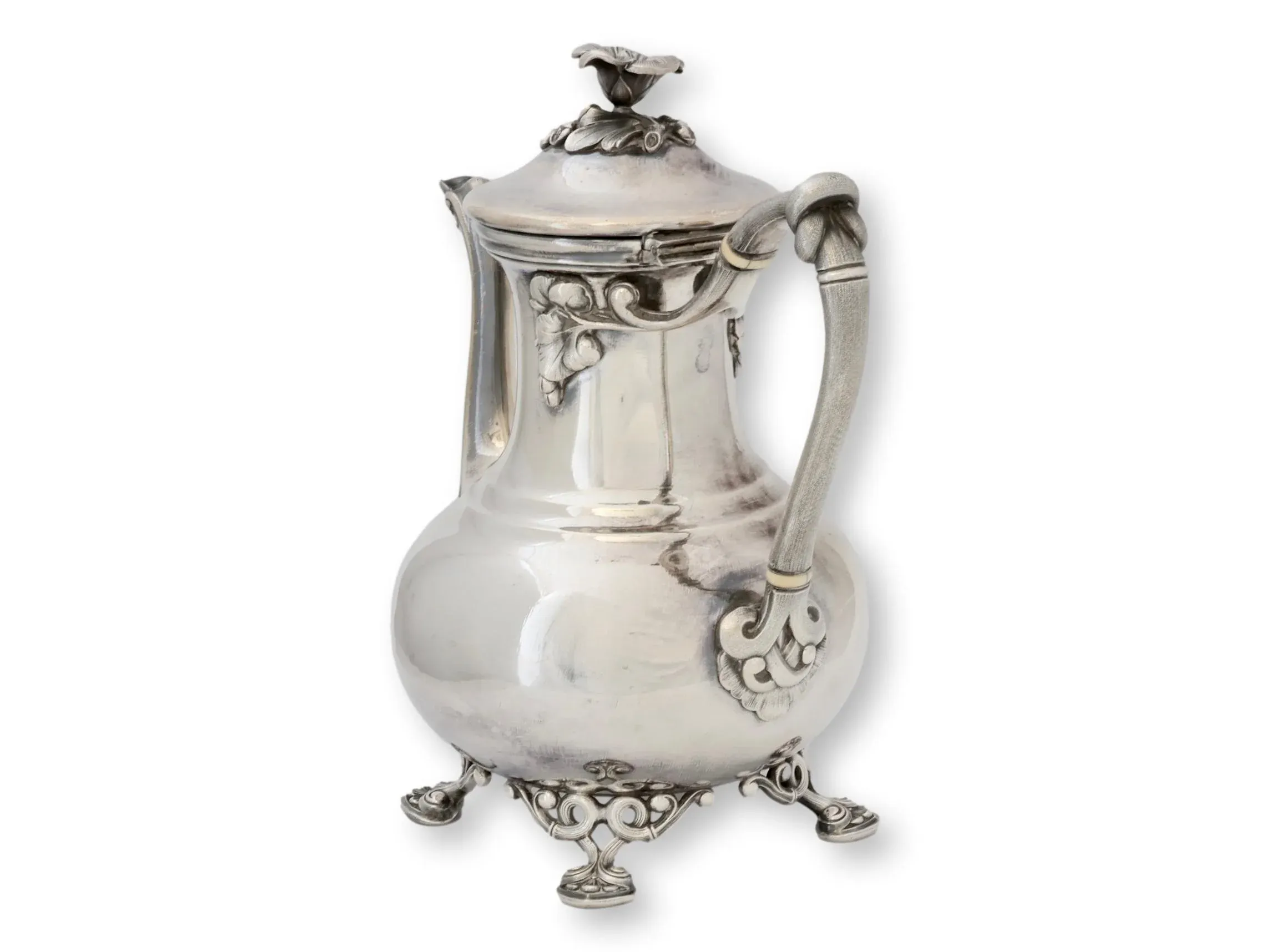 French Christofle Silverplate Coffee Pot | Chairish