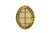 1950s Elliptical Mirror in Hammered, Gilded Brass, 1950s For Sale - Image 5 of 6