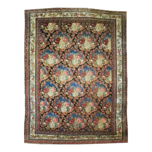 1900s Antique Hand Knotted Persian Bijar Rug 11'7"x 15'5"