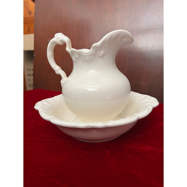 Antique Pitcher and Bowl by Camark For Sale - Image 4 of 15