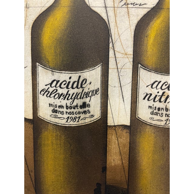 Udo Nolte (German, born 1950) "Acide" color etching on paper, pencil signed and numbered 80 of 200. Combined shipping...
