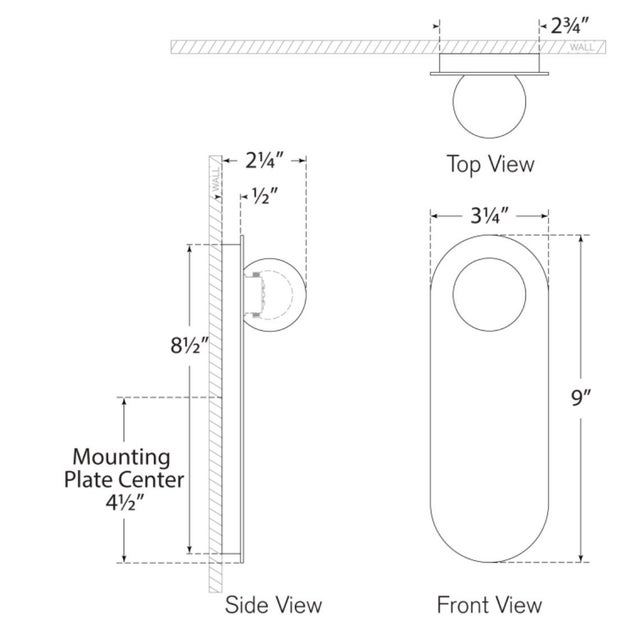 Pertica 9" Sconce in Polished Nickel with Alabaster Designer: Kelly Wearstler Finish: Polished Nickel Height: 9" Width:...