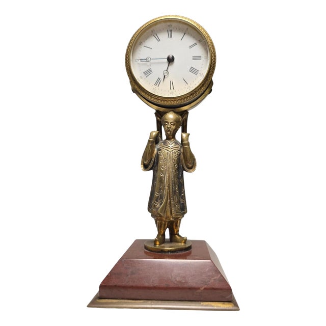 Small Chinese Clock, 1900s For Sale