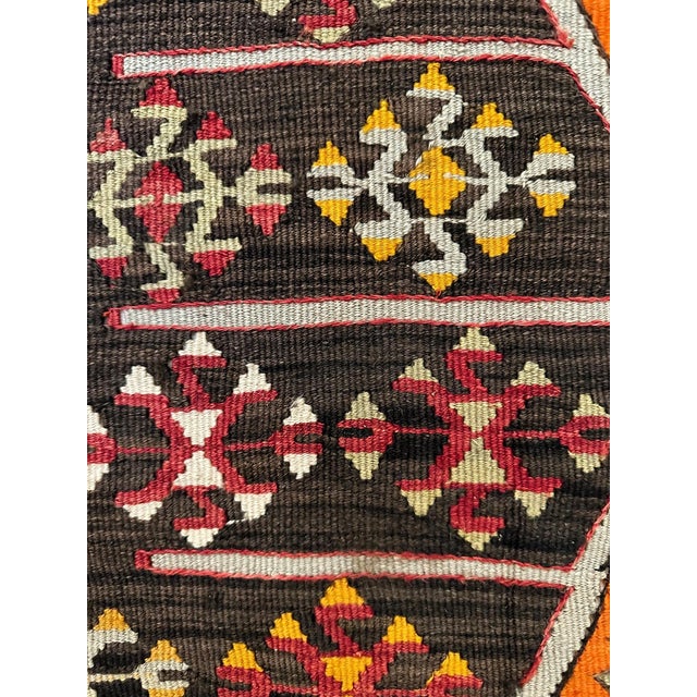Tribal Antique Turkish Anatolian Kilim Rug of Matrimony For Sale - Image 3 of 18
