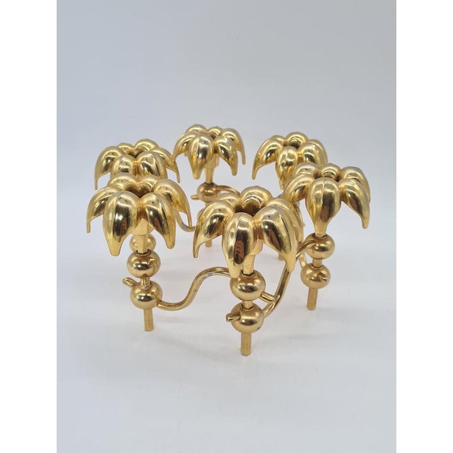 Mid-Century Modern Palm Candleholder by BMF Nagel, 1970s For Sale - Image 9 of 10