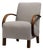 Mid 20th Century Jindřich Halabala Blue Wood Club Chairs For Sale