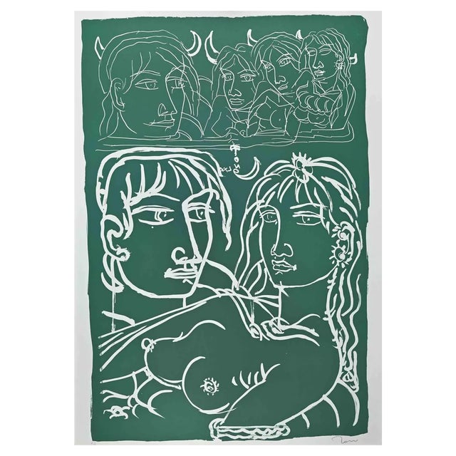 Tono Zancanaro, Devils, Original Lithograph, 1981 For Sale