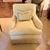 Textile Buttercream Yellow Swivel Lounge Chair With Scalamandré Bullion Fringe-2 Available For Sale - Image 7 of 11