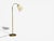 Metal h.w. Armatur, Swedish Modern, Floor Lamp, Brass, Fabric, Sweden, 1940s For Sale - Image 7 of 12