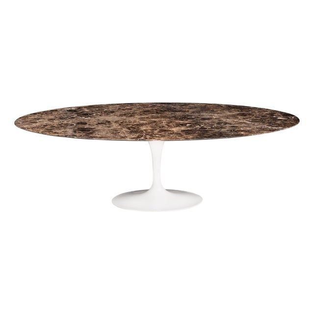 Eero Saarinen Pedestal Marble Dining Table for Knoll - Iconic Mid-Century For Sale