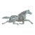 Vintage Embossed Metal Figural Running Horse Weathervane For Sale