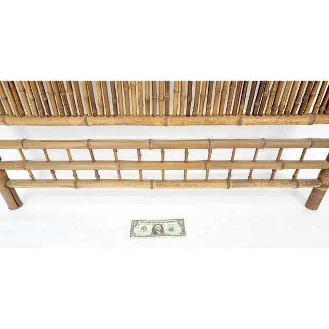 Modern Pair of Japanese Modern Bamboo Room Dividers Screens Decorative Panels Wall Art For Sale - Image 3 of 11