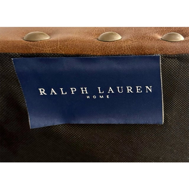 (2) Ralph Lauren Writer’s Chairs With (2) Ottomans For Sale - Image 11 of 11