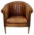 Vintage Dutch Cognac Leather Club Chair For Sale