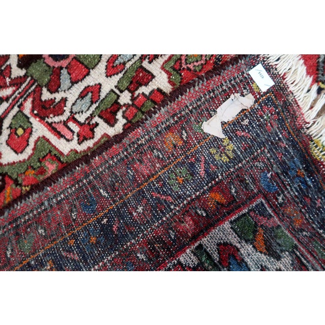 1920s, Antique Persian Hamadan Rug, Floral Medallion, 3 X 5 For Sale In New York - Image 6 of 12