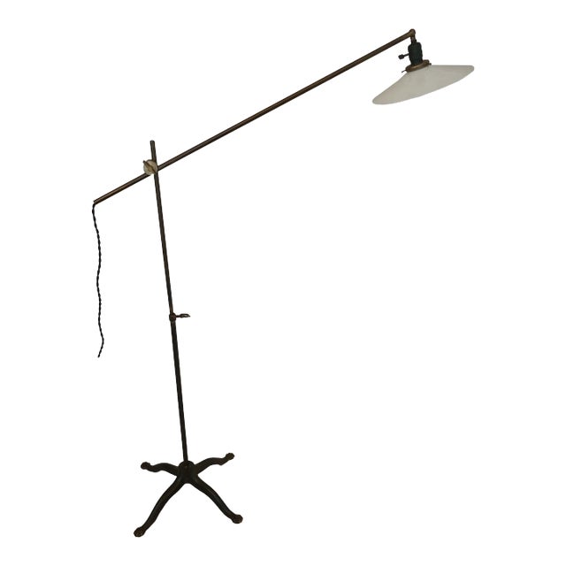 Vintage Industrial Floor Lamp For Sale